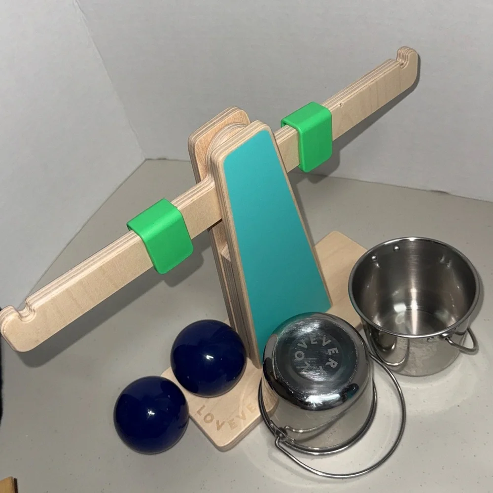 LOVEVERY Opposite Balls & Which Weigh Scale Montessori Learning 2 Toys EUC